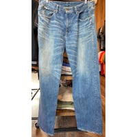 色落ち抜群！【Levi's】504 ダメージあり ストレート W34