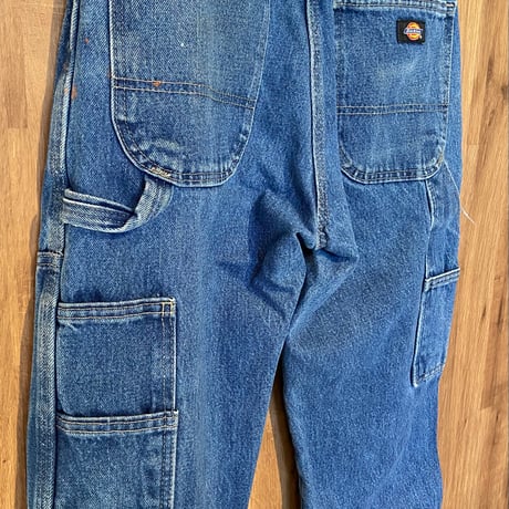 【Dickies】ダブルニー ペインターデニム W32 L30 / ディッキーズ ワークパンツ ジーンズ リアルペンキ汚れ 色落ち アメカジ