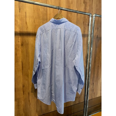 【Polo Ralph Lauren】 ピンポイントオックスフォード ストライプシャツ BIG & TALL 19サイズ ブルー