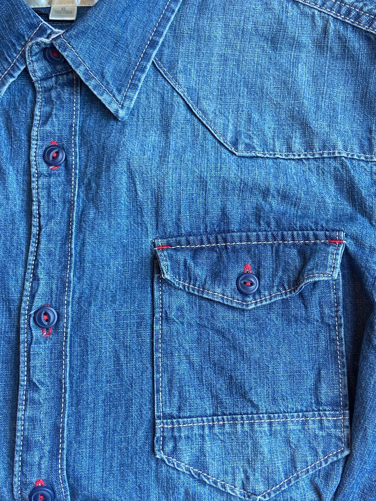 希少XL【DENIM & SUPPLY】 ラルフローレン バックロゴ刺繍 デニム