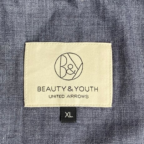 【BEAUTY&YOUTH UNITED ARROWS】細身 チノパンツ XL ベージュ バック尾錠付き