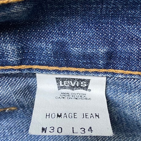 【LEVI'S】HOMAGE JEAN W30 L34 ブルーデニム ジーパン アメリカ製