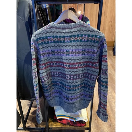 【POLO Ralph Lauren】 ウール100% フェアアイル柄 ニット M