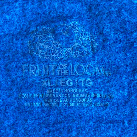 【FRUIT OF THE LOOM】 マートルビーチ ハワイアン柄 プリント スウェット XL ターコイズブルー フルーツオブザルーム トレーナー オーバーサイズ