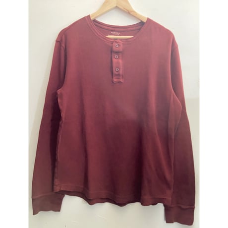 【Sonoma Life+Style】サーマルヘンリーネックシャツ　M