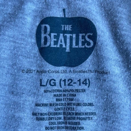 【THE BEATLES】 Abbey Road グラフィックTシャツ L/G (12-14) グレー