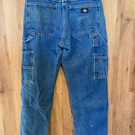 【Dickies】ダブルニー ペインターデニム W32 L30 / ディッキーズ ワークパンツ ジーンズ リアルペンキ汚れ 色落ち アメカジ