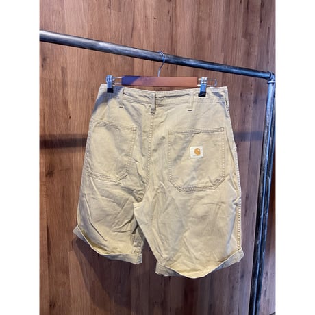 希少 日本製90s 【Carhartt】  ヘリンボーン ベイカーショーツ W30 ベージュ エドウィン製ヴィンテージ HBT ショートパンツ