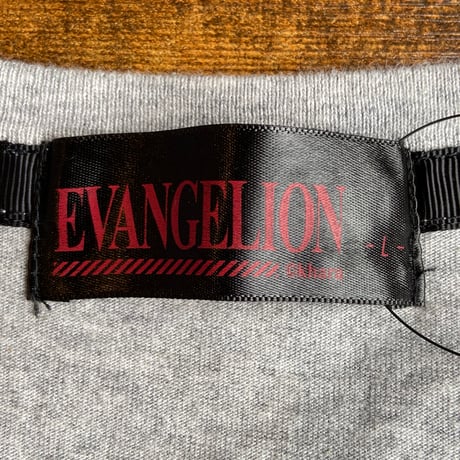 【EVANGELION】 NERV ネルフ 零号機 ポケットTシャツ グレー メンズL