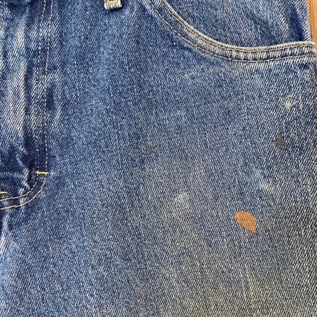 【Dickies】ダブルニー ペインターデニム W32 L30 / ディッキーズ ワークパンツ ジーンズ リアルペンキ汚れ 色落ち アメカジ