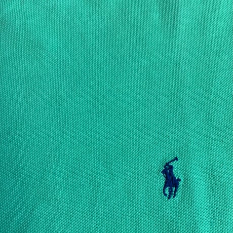 90s-00s 【Polo by Ralph Lauren】 リンガー Tシャツ ライムグリーン×ネイビー メンズM