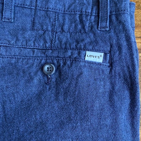 【Levi's】コットンリネン シャンブレー ジョガーパンツ 裾ゴム