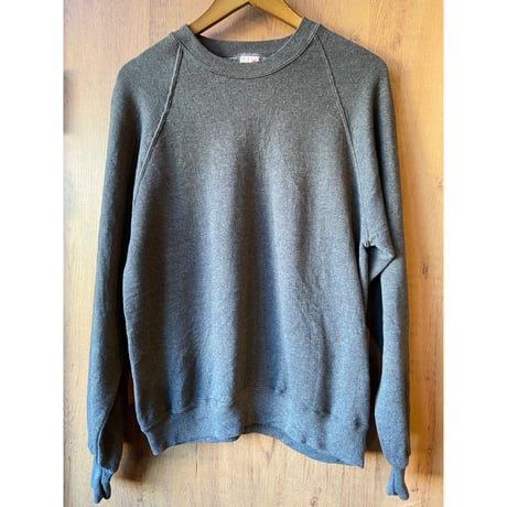 【JERZEES】USA製 無地 ラグラン スウェットシャツ XL グレー系 90s古着
