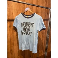 【RUSSELL ATHLETIC】 UNIVERSITY OF NEW PORT カレッジ リンガーTシャツ M