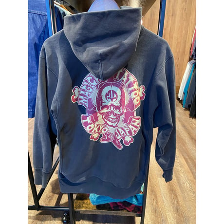 USA製【MAGICAL DESIGN】スカルプリント スウェットパーカー / United Sports L
