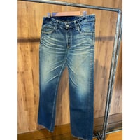 【HRM】 ハリウッドランチマーケット HP405 セルビッチ デニムパンツ W34 日本製 赤耳 濃紺