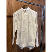 希少カナダ製【Polo Ralph Lauren】 オックスフォード BDシャツ ホワイト 15 1/2-34（L相当）