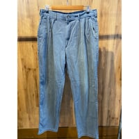 90s 【Polo by Ralph Lauren】 コットン ツータック チノパンツ W34 L32 グレー ヴィンテージ