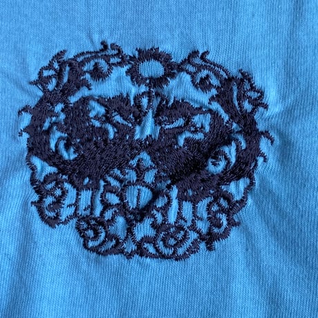【HOUSTON JAPAN】 L / 天女 豪華刺繍 Tシャツ / スカジャンモチーフ　デッドストック
