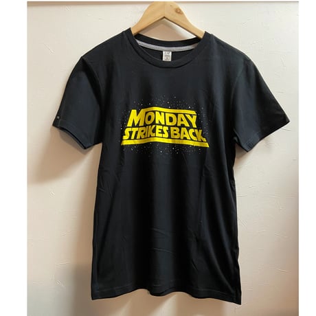 【ESP】「MONDAY STRIKES BACK  Tシャツ　ブラック　M
