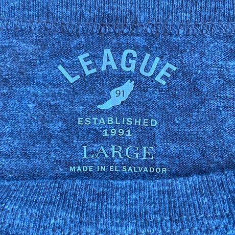 【LEAGUE】DELAWARE デラウェア大学 カレッジTシャツ L | ブルー・ヘンズ マスコット Tシャツ