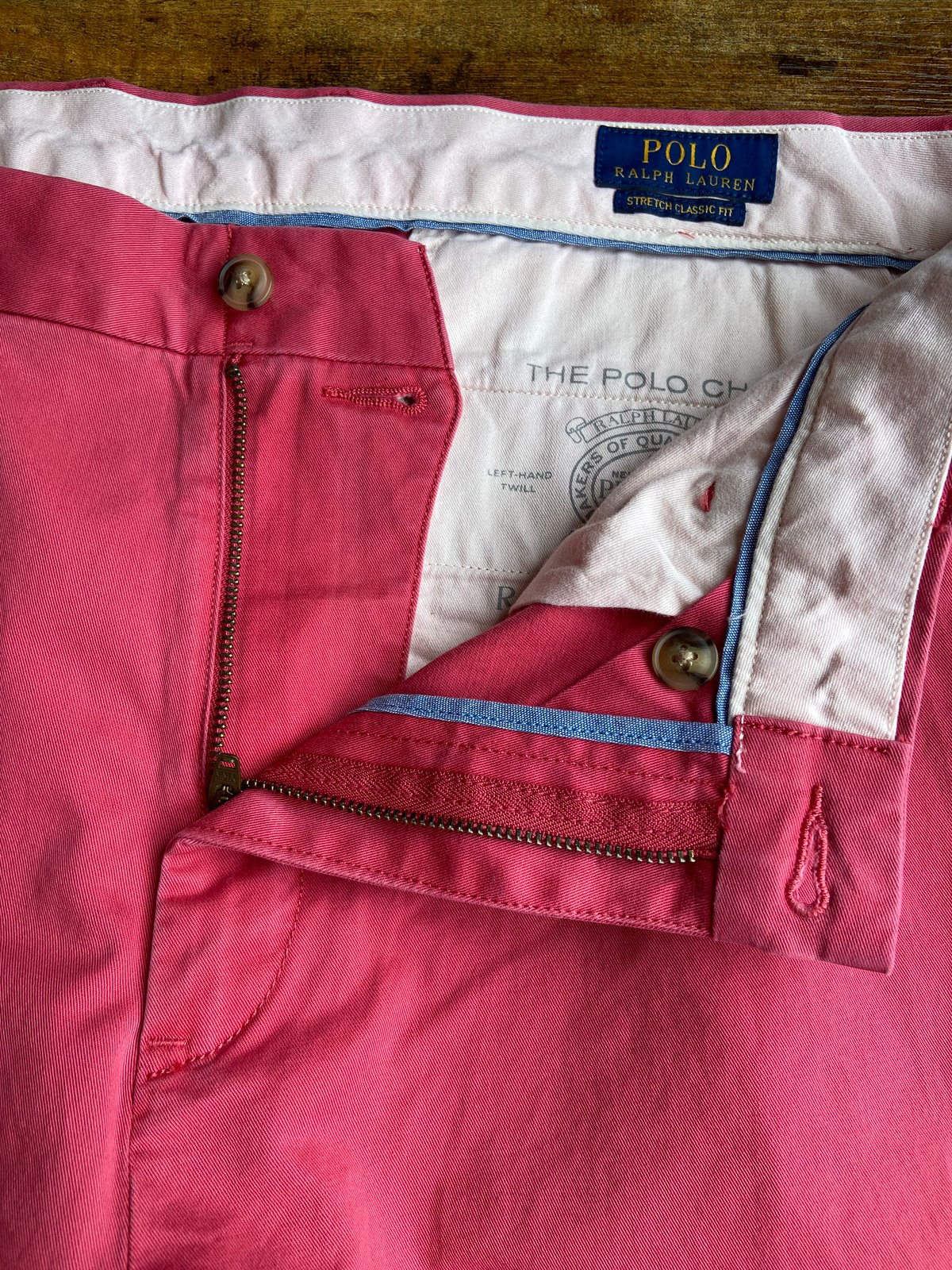 POLO RALPH LAUREN】 ストレッチ クラシックフィット チノパン ピンク