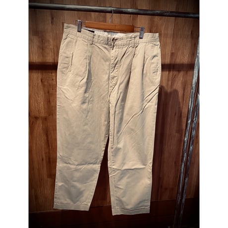 【POLO by Ralph Lauren】 HAMMOND PANT 2タック チノパンツ W36 L30 ベージュ CLASSIC POLO CHINO