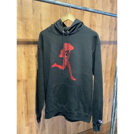 【Champion】  Barstool Sports コラボ スウェットパーカー L ブラック