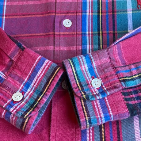 希少 緑タグ 90s 【Polo by Ralph Lauren】 マルチカラー シャツ チェック柄 ヴィンテージ