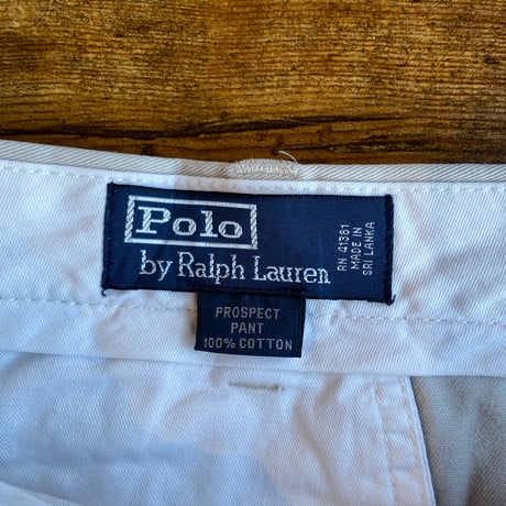 【Polo by Ralph Lauren】 PROSPECT PANT  チノパン W38 L30 ベージュ コットンパンツ