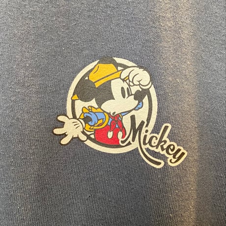 Disney ミッキーマウス＆プルート刺繍Tシャツ M