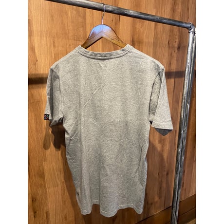 【PlayStation】 公式 ロゴ Tシャツ LL グレー 織りネーム付き ゲームTシャツ