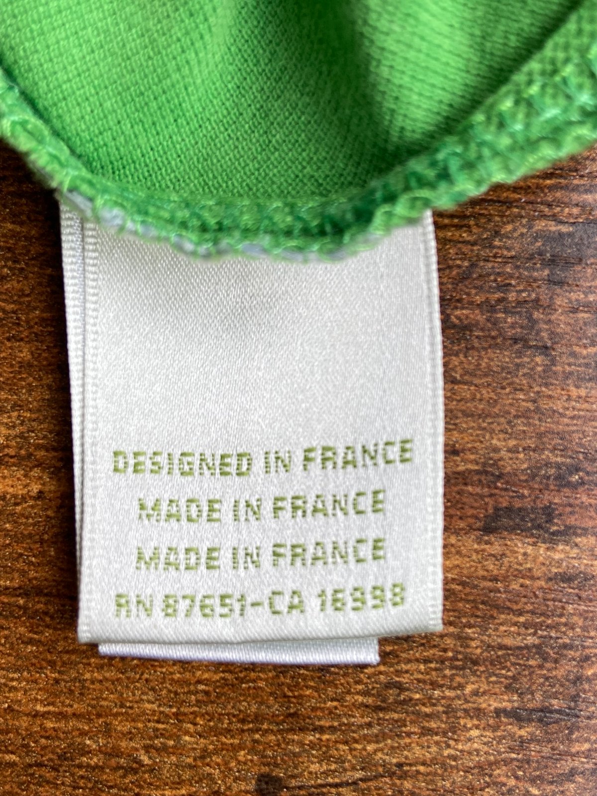 フランス製 【LACOSTE】 フレラコ ボーダーポロシャツ ライトグリーン 