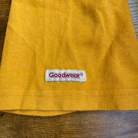 【Goodwear】 ヘビーウェイト フットボールTシャツ XL マスタード 7分袖