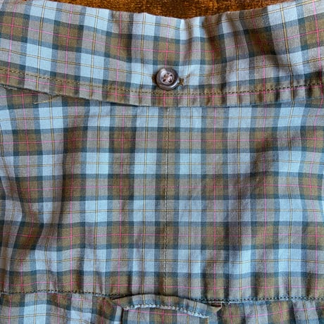 【Ralph Lauren】 チェック柄 長袖ボタンダウンシャツ XL スリムフィット グリーン系