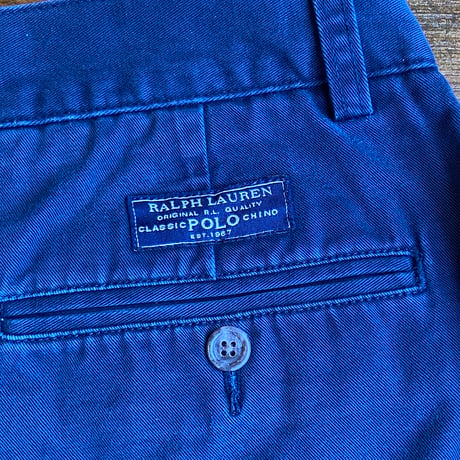 【Polo by Ralph Lauren】 PROSPECT SHORT コットン チノ ショーツ ネイビー W32