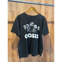 【Oasis】 バンドTシャツ グラフィックプリント ブラック L BROADWAY
