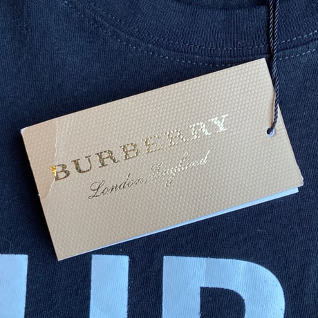 デッドストック・タグ付き【BURBERRY】 ホースフェリープリント Tシャツ ブラック L