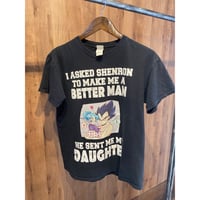 【GILDAN】【ドラゴンボール】 ベジータ & ブラ "I ASKED SHENRON" グラフィックTシャツ