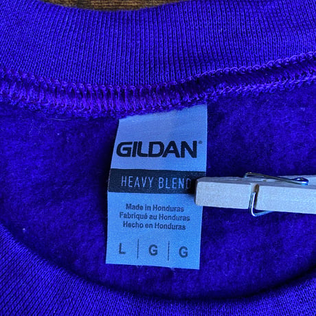 【GILDAN】 TEACH レインボー スウェット パープル L