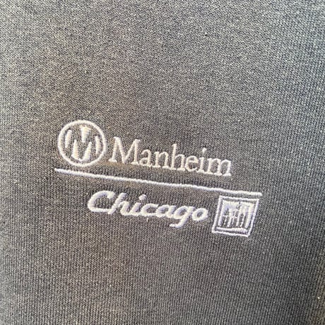 【Carhartt】 プルオーバーパーカー XLサイズ Manheim Chicago 企業ロゴ