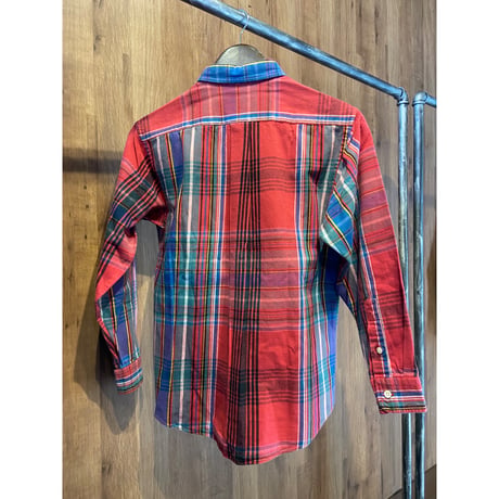 希少 緑タグ 90s 【Polo by Ralph Lauren】 マルチカラー シャツ チェック柄 ヴィンテージ