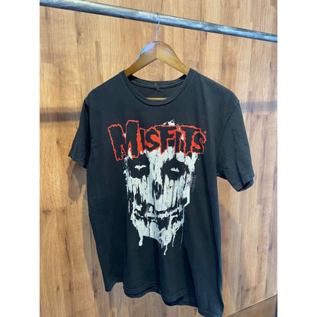 【MISFITS】 オフィシャル バンドTシャツ クリムゾンゴースト スカルロゴ L 墨黒