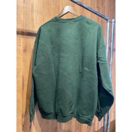 【GILDAN】 make it Rein トナカイ アニマルプリント スウェット フォレストグリーン XL