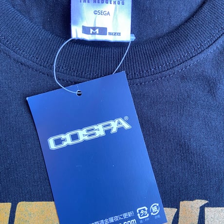 デッドストック【COSPA】  ソニック・ザ・ヘッジホッグ グラフィックTシャツ ブラック メンズM タグ付き