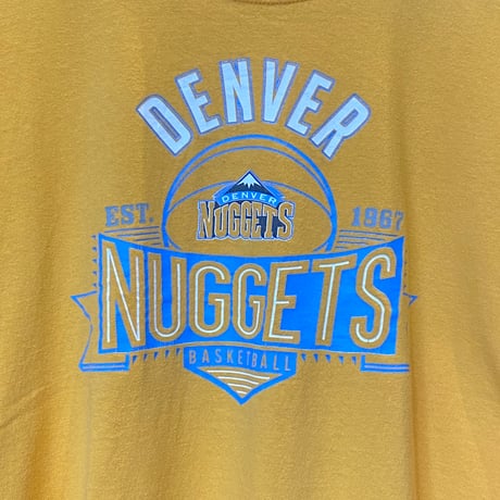 【NBA公式】DenverNuggetsTシャツ L/G イエロー