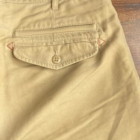 【LACOSTE】ワニロゴ刺繍 ストレッチチノパン "32" / ジッパーフライ ベージュ / コットン