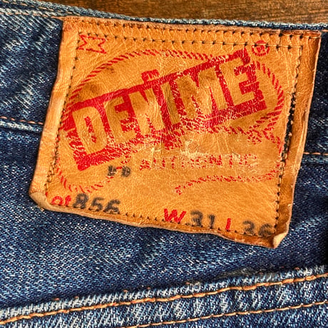 【DENIME】 W31 L32 濃紺デニム 色落ち抜群 リペア済み