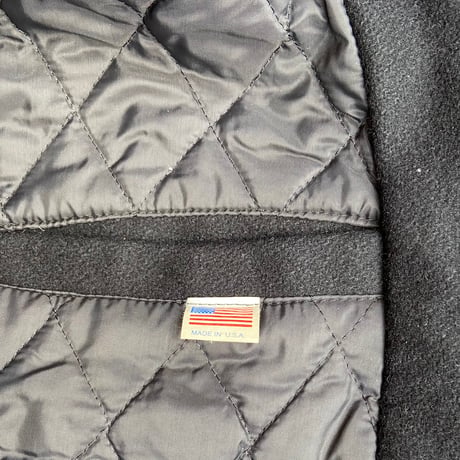 【激レア・MADE IN USA】HAZE ヴァーシティジャケット S 本革袖 ウール スタジャン 黒 アメリカ製