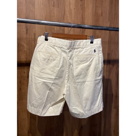 【Polo Ralph Lauren】ノータック チノショーツ PROSPECT SHORT ホワイト  W34